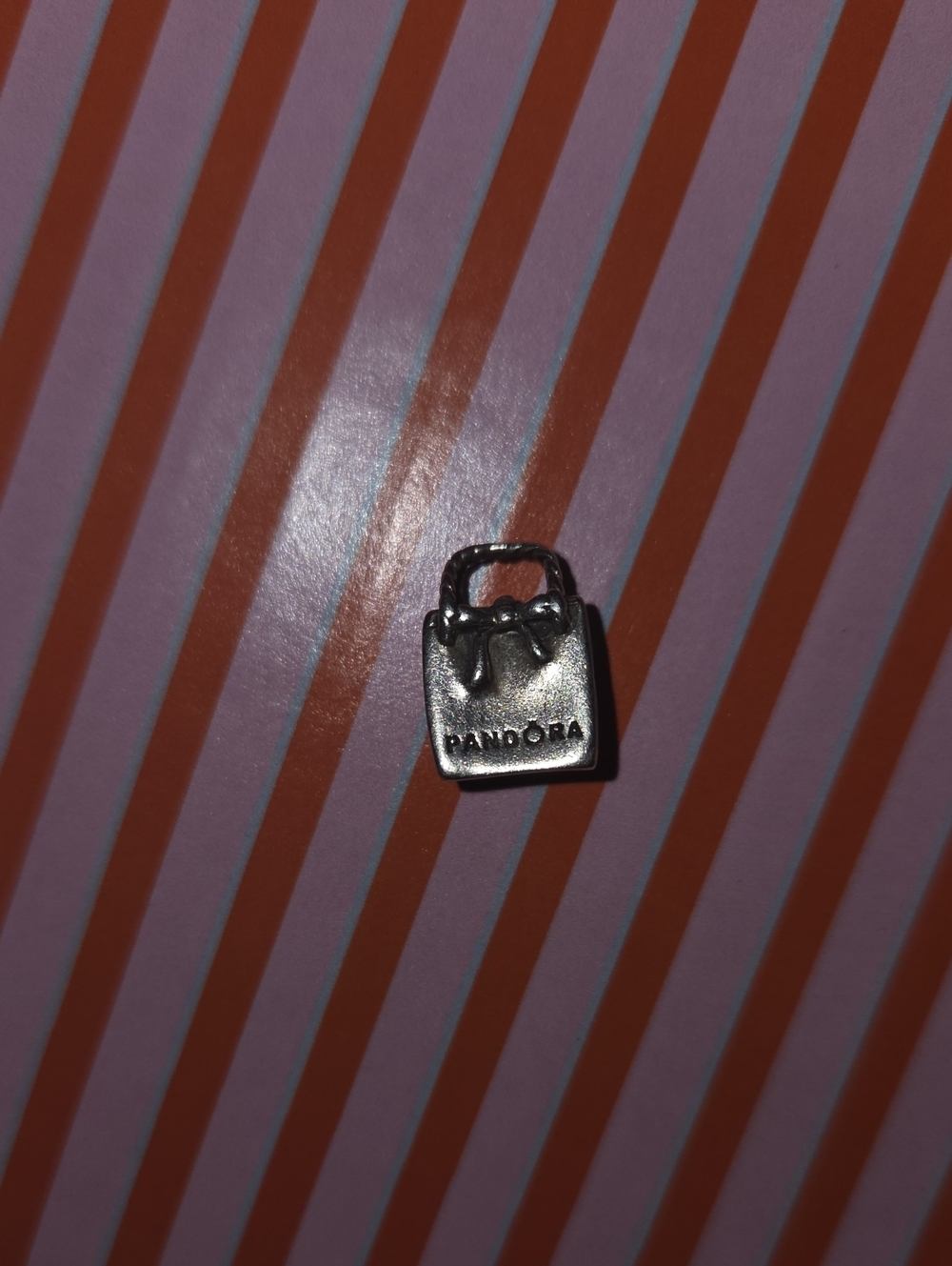 Pandora Silver Shopping Bag Charm with Bow